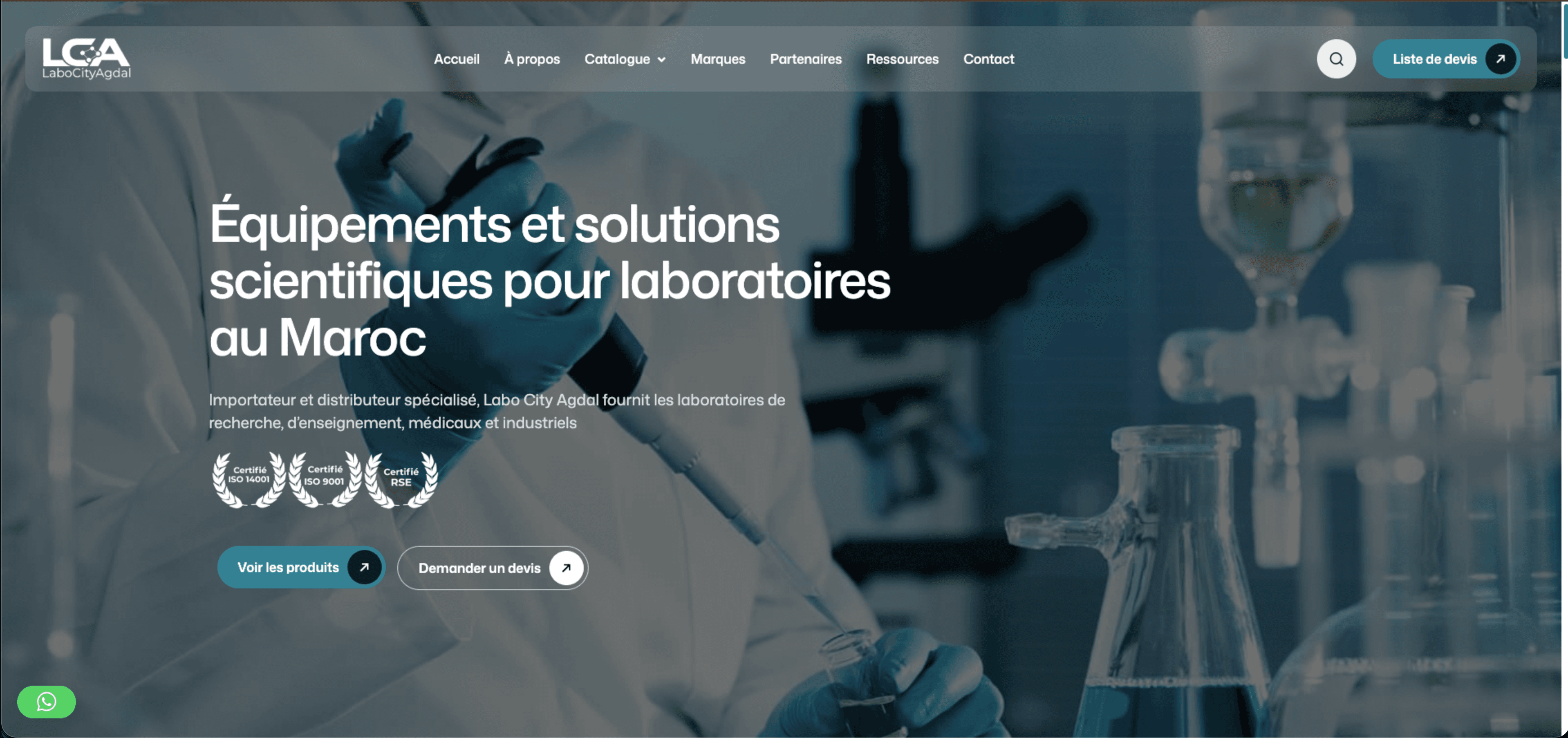 Labo City Agdal — e-commerce B2B per forniture di laboratorio